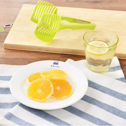 1Pcs Plastic Kitchen Handheld Potato Slicer Tomato Cutter Tool Lemon Cutting Cooking Kitchen Accessories