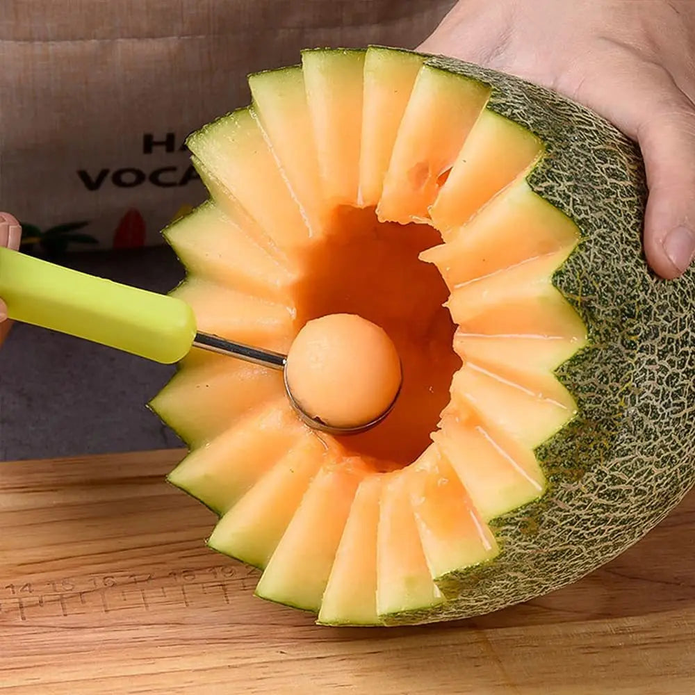 Watermelon Slicer Cutter Scoop Fruit Carving Knife Cutter Fruit Platter Fruit Dig Pulp Separator Kitchen Home Gadgets Tools