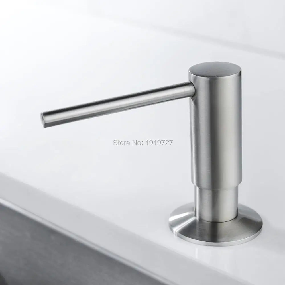 Newly High Quality 5 Warranty Promotion 100% Solid Brass Pump Head Kitchen Commercial Modern Lotion Dispenser in Brushed Nickel