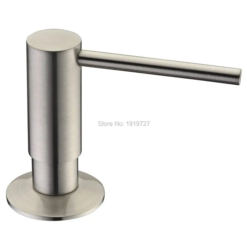 Newly High Quality 5 Warranty Promotion 100% Solid Brass Pump Head Kitchen Commercial Modern Lotion Dispenser in Brushed Nickel