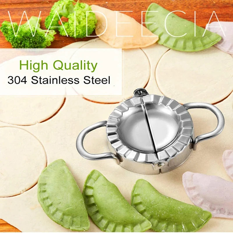 Household Stainless Steel Dumpling Mold for Manual Press Kitchen Pastry Baking - Dumpling Maker Accessories