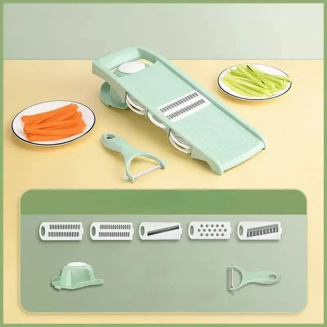 Household Vegetable Cutting Potato Slicer Shredder Multifunctional Fruit Julienne Slicer Grater with Handle Kitchen Gadgets