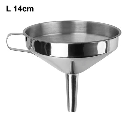 Metal Funnel for Canning Kitchen Tools Kitchen Accessories Wide Mouth Funnels Bar Wine Beer Oil Flask Funnel