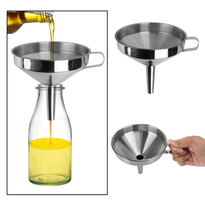 Metal Funnel for Canning Kitchen Tools Kitchen Accessories Wide Mouth Funnels Bar Wine Beer Oil Flask Funnel