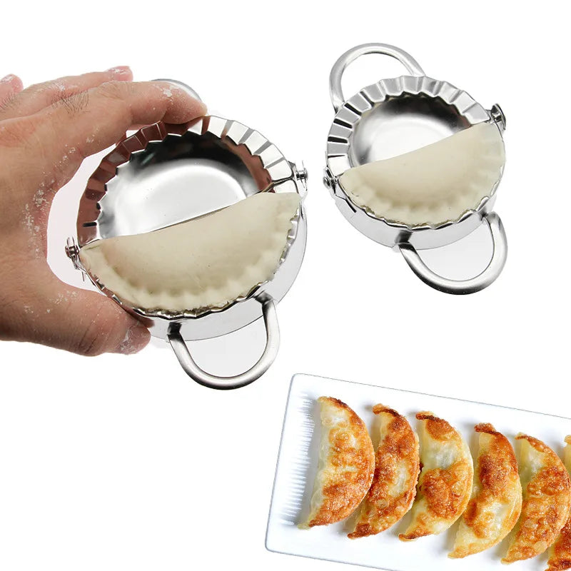 Household Stainless Steel Dumpling Mold for Manual Press Kitchen Pastry Baking - Dumpling Maker Accessories