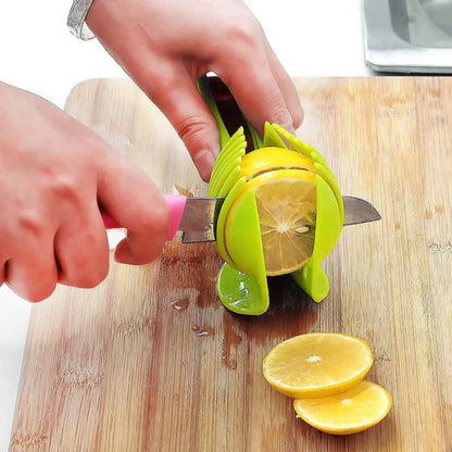 1Pcs Plastic Kitchen Handheld Potato Slicer Tomato Cutter Tool Lemon Cutting Cooking Kitchen Accessories